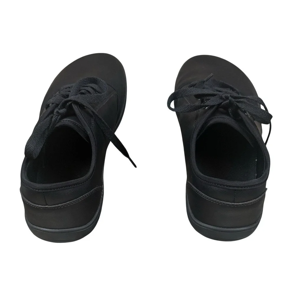 HOBIBEAR Barefoot Shoes Mens 45 11 Black Minimalist Wide Toe Box Lace Up